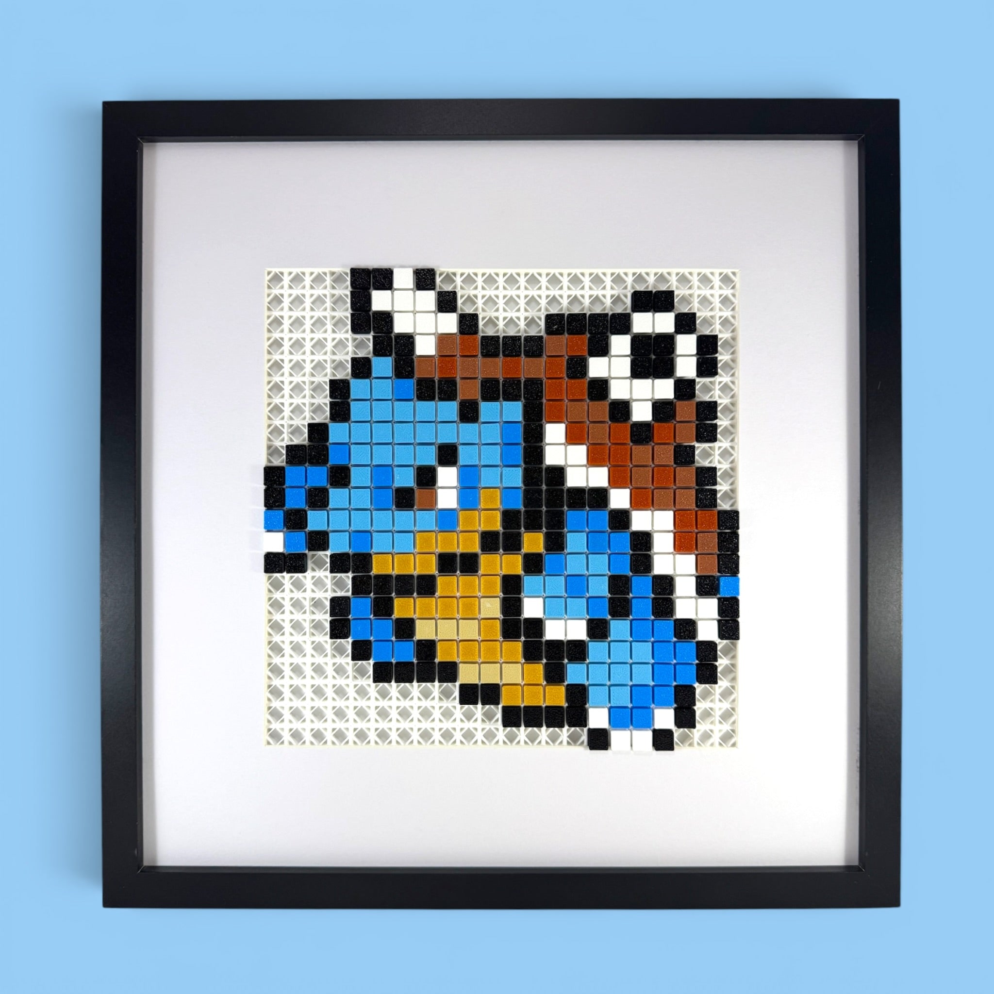 Blastoise framed pixel art kit