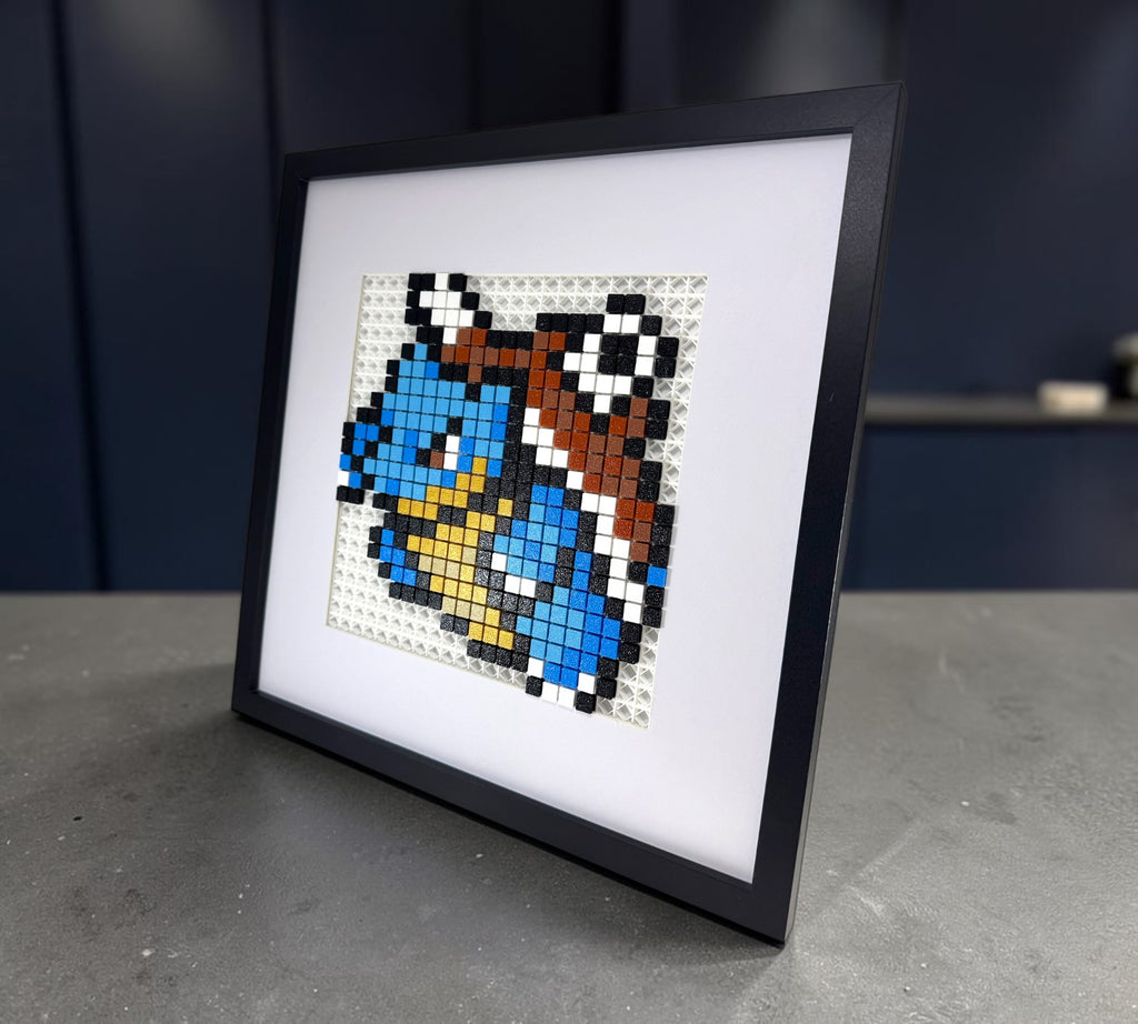 Blastoise pixel art kit styled render