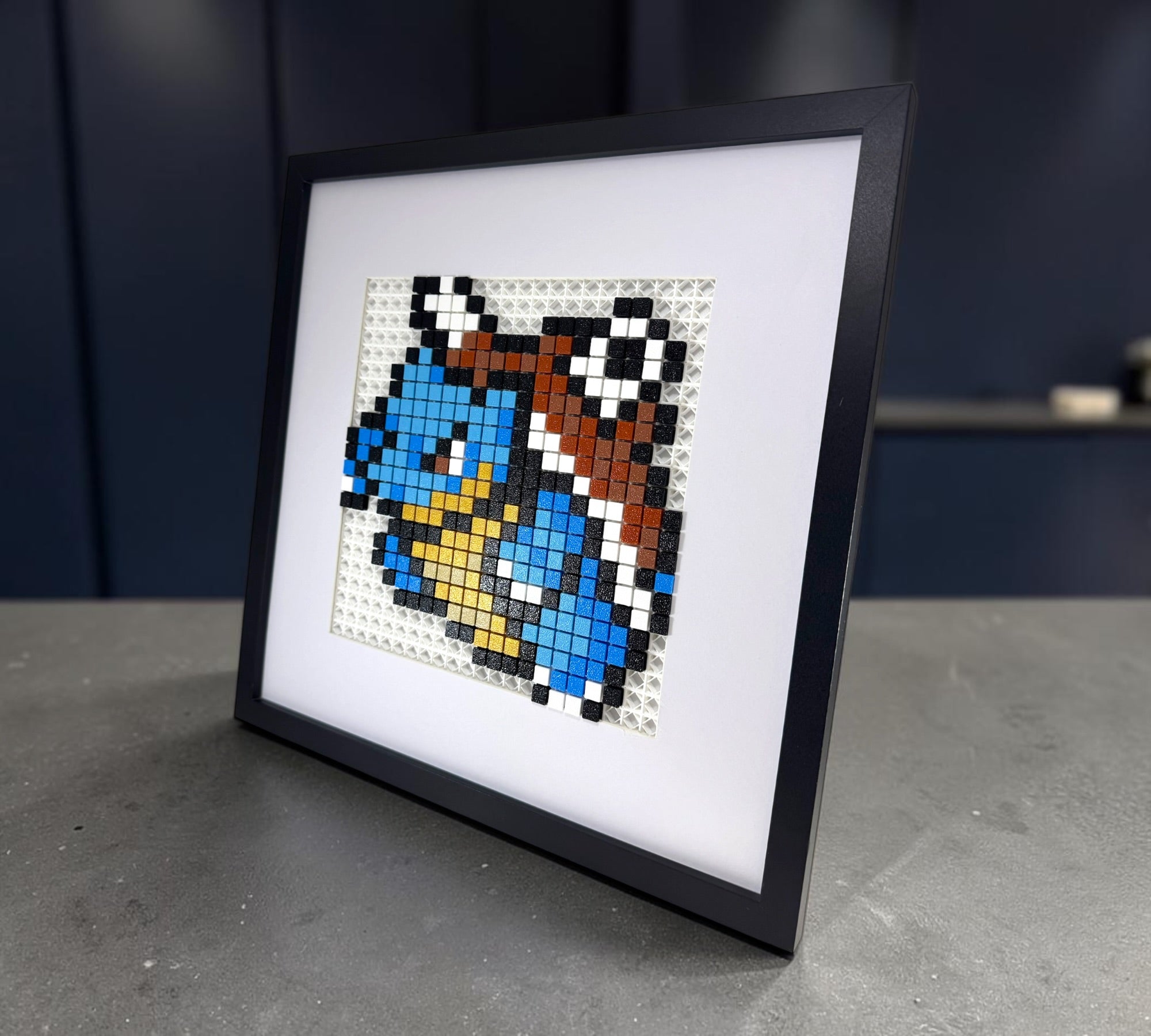 Blastoise pixel art kit styled render