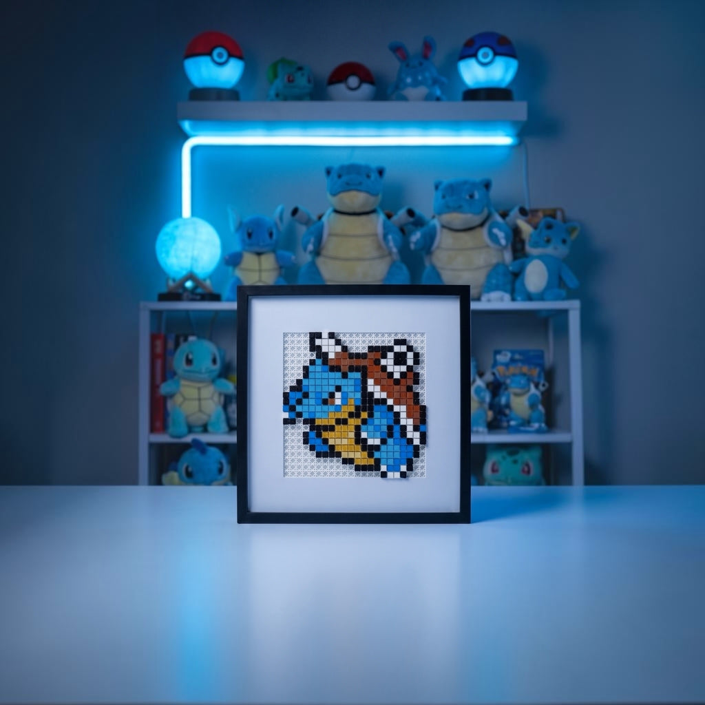 Blastoise pixel art kit product shot