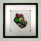 Caterpie framed pixel art kit