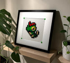 Caterpie pixel art kit styled render