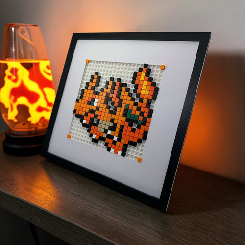 Charizard pixel art kit styled render