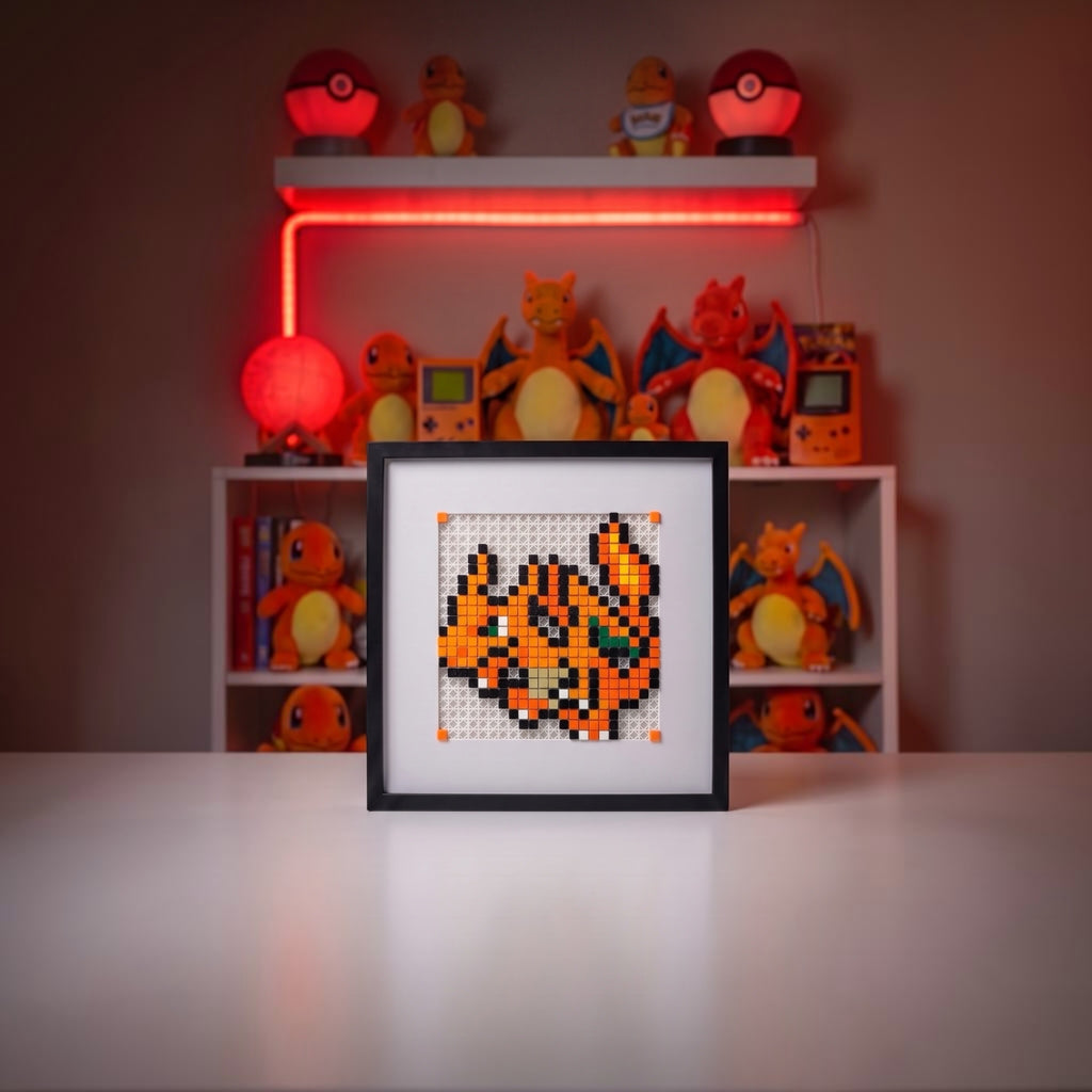 Charizard pixel art kit product shot