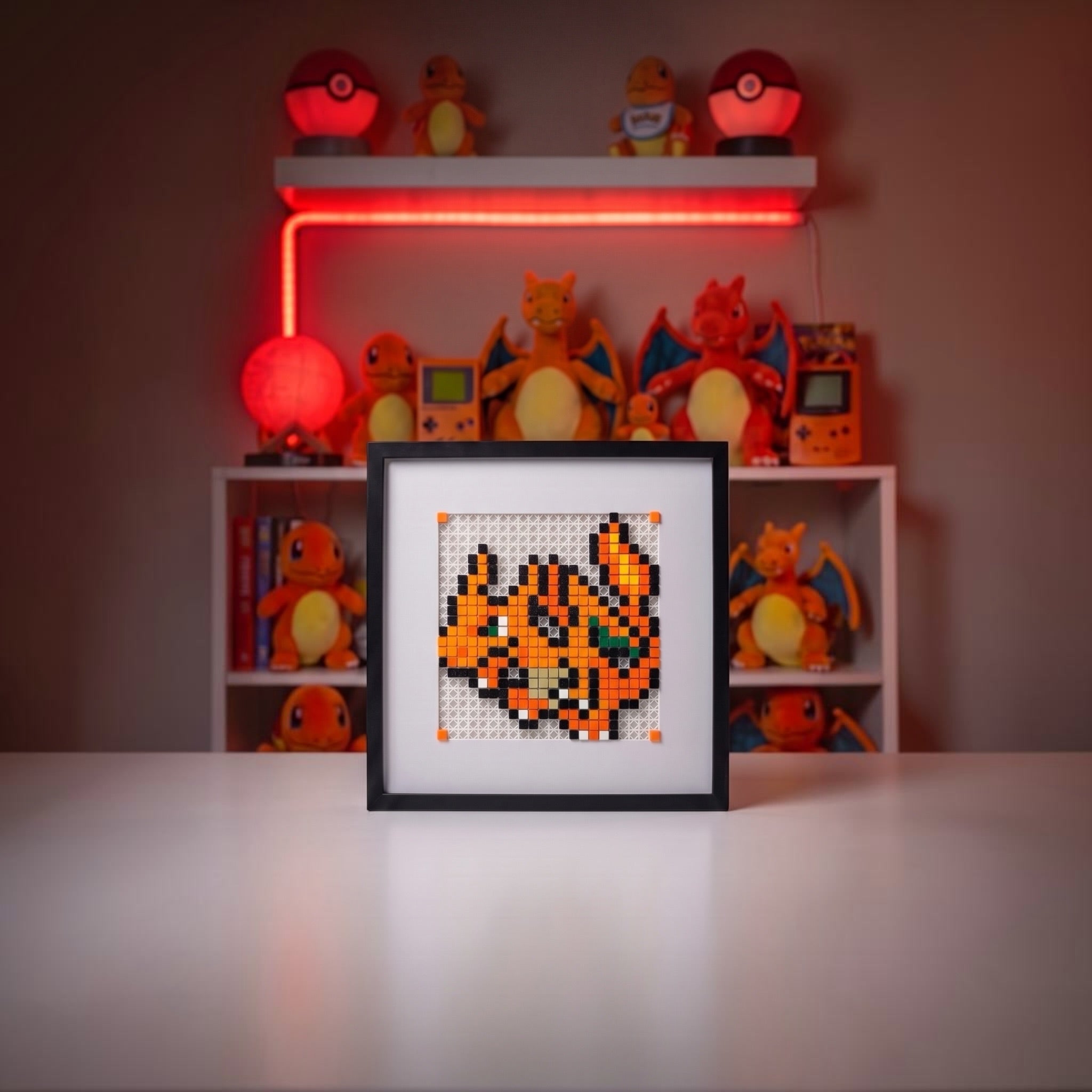Charizard pixel art kit product shot