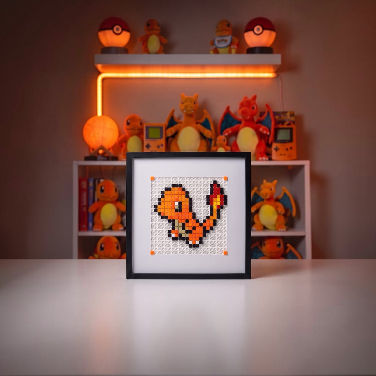 Charmander pixel art kit product shot