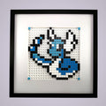 Dragonair framed pixel art kit