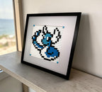 Dragonair pixel art kit styled render