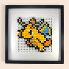 Dragonite framed pixel art kit