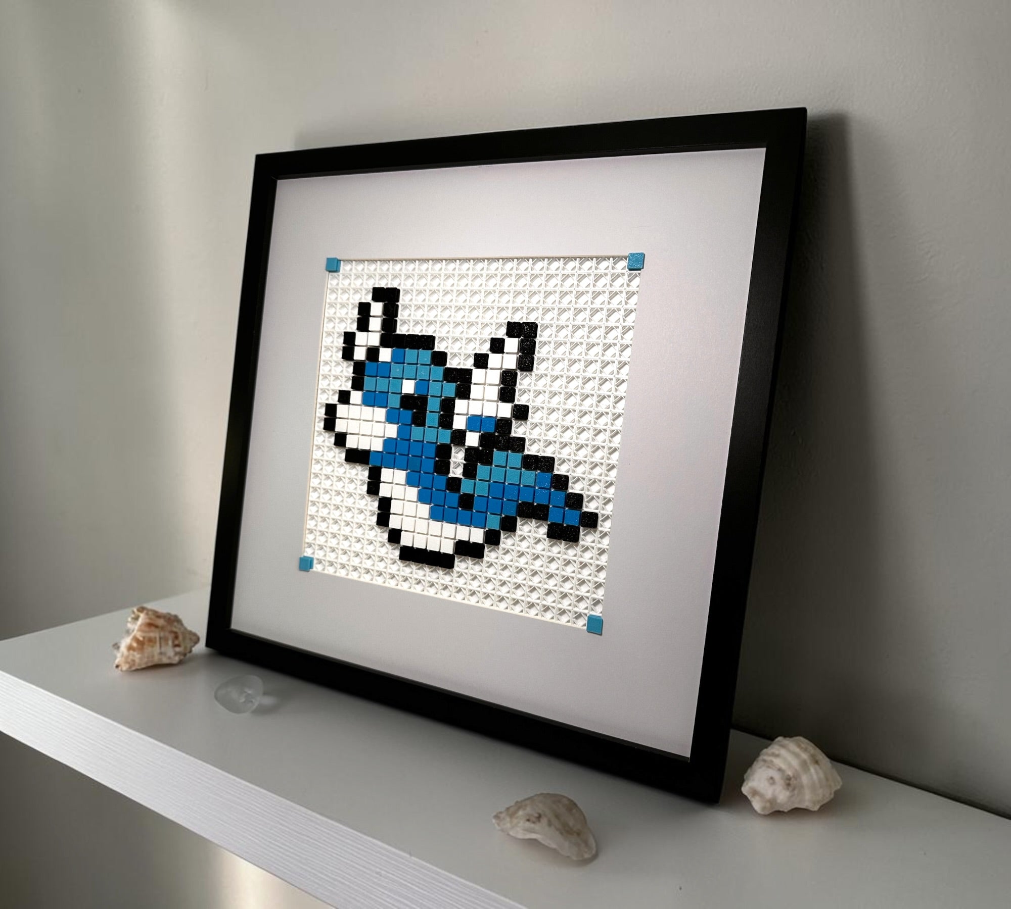 Dratini pixel art kit styled render