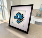 Horsea pixel art kit styled render