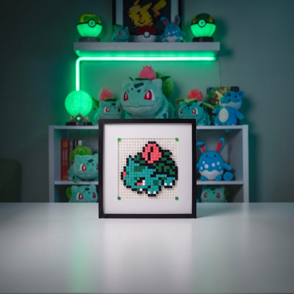 Ivysaur pixel art kit product shot