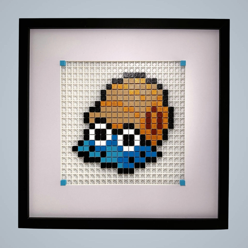 Omanyte framed pixel art kit