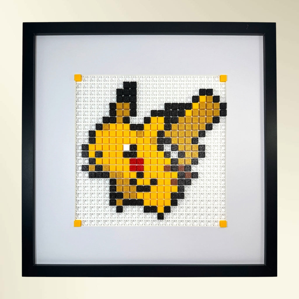 Pikachu framed pixel art kit