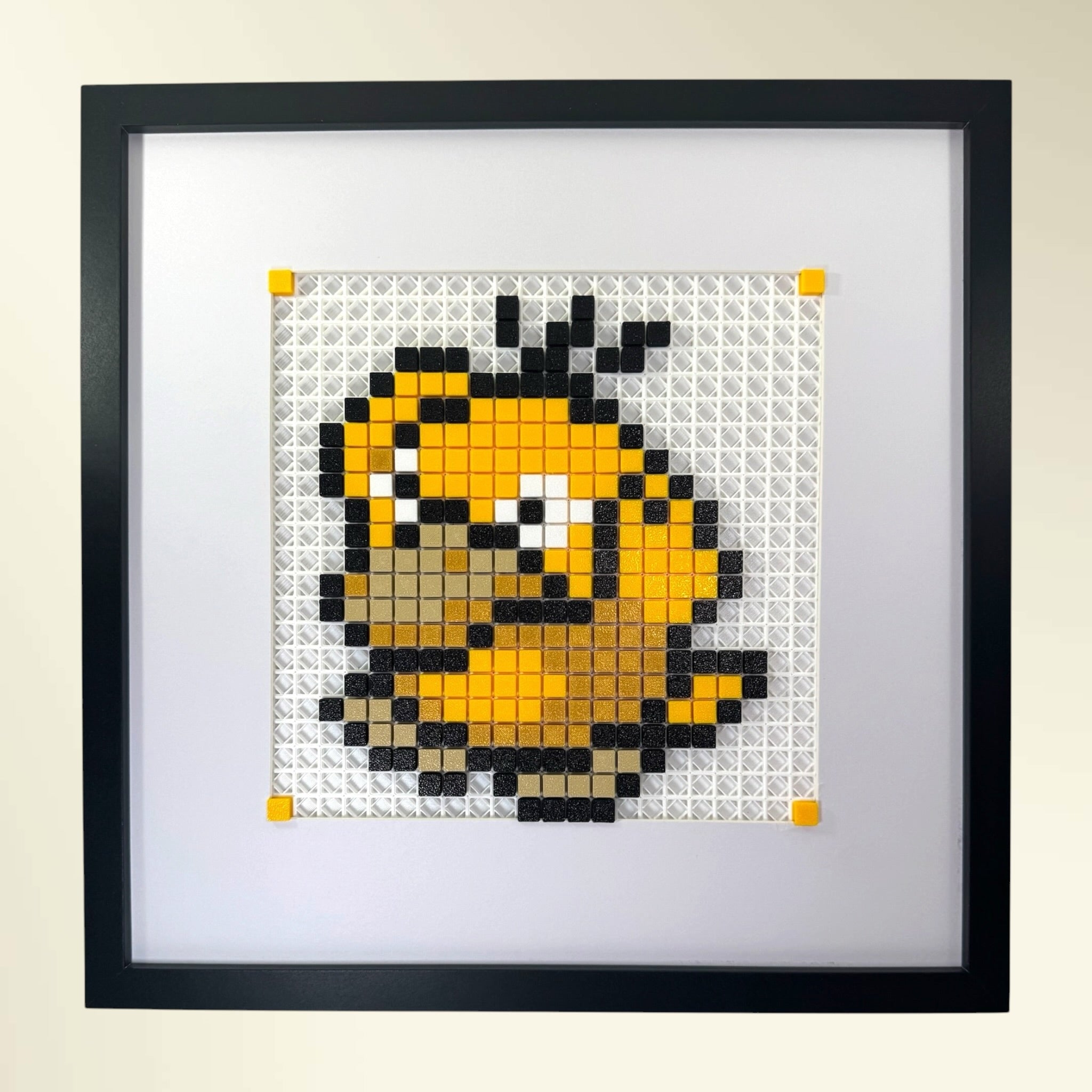 Psyduck framed pixel art kit