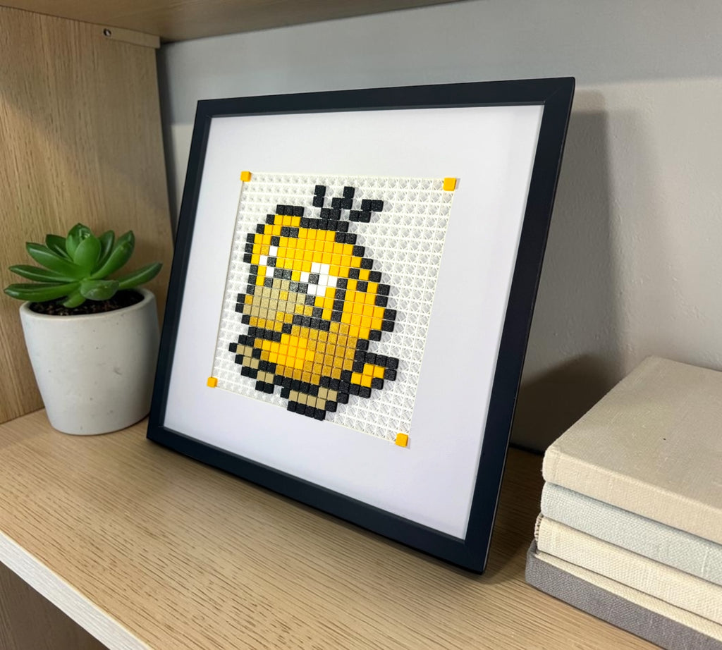 Psyduck pixel art kit styled render