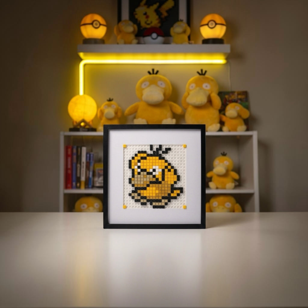 Psyduck pixel art kit product shot