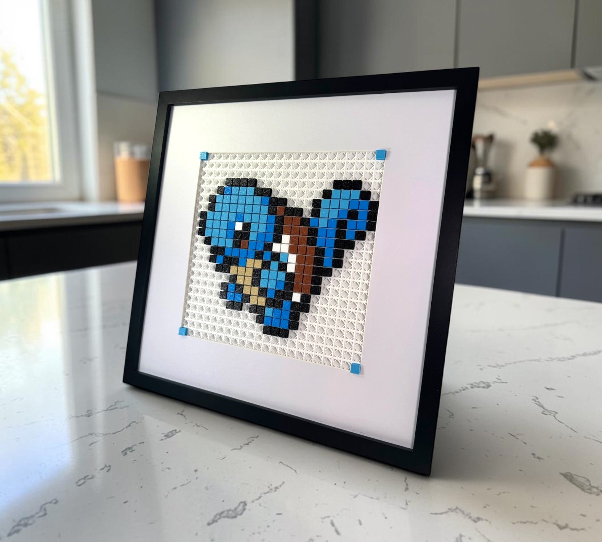 Squirtle pixel art kit styled render