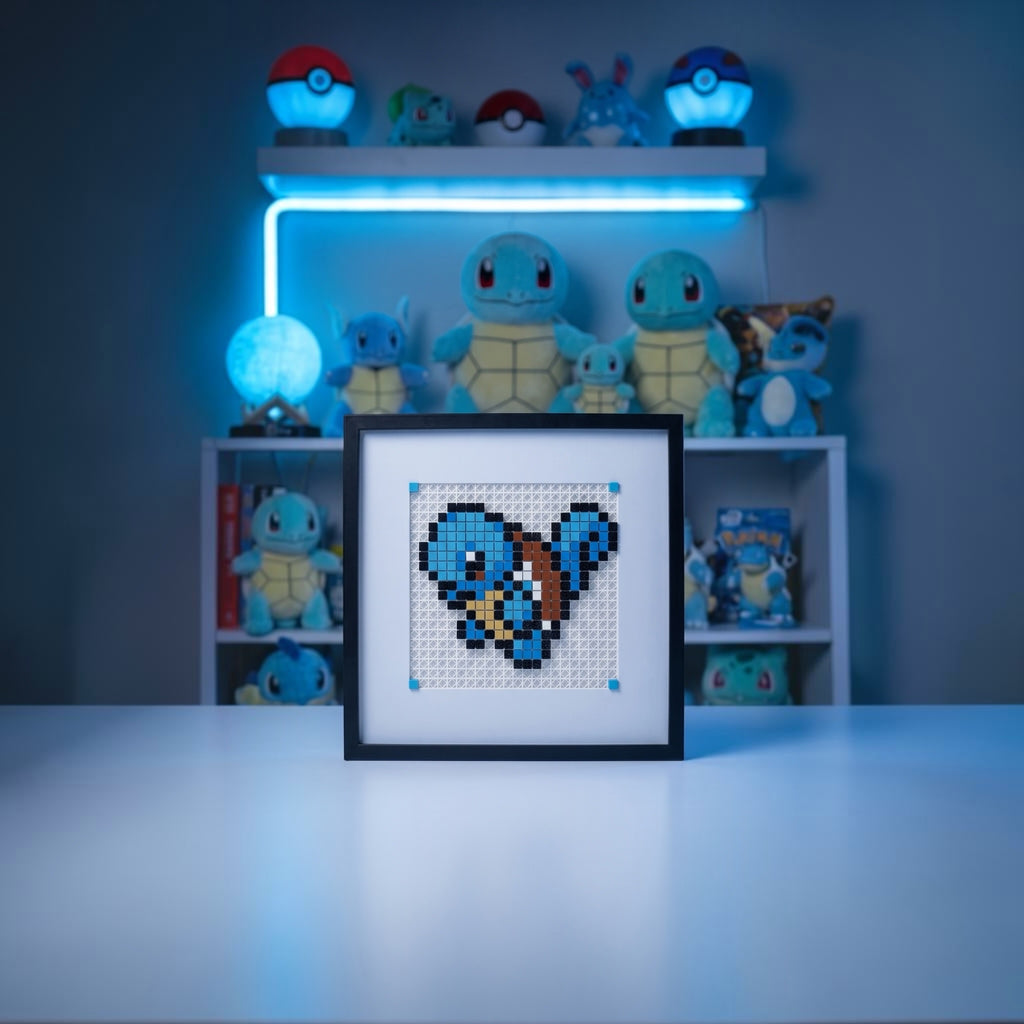 Squirtle pixel art kit product shot