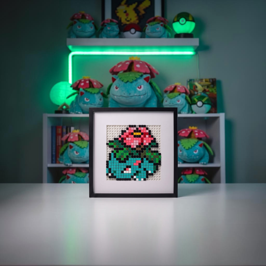 Venusaur pixel art kit product shot