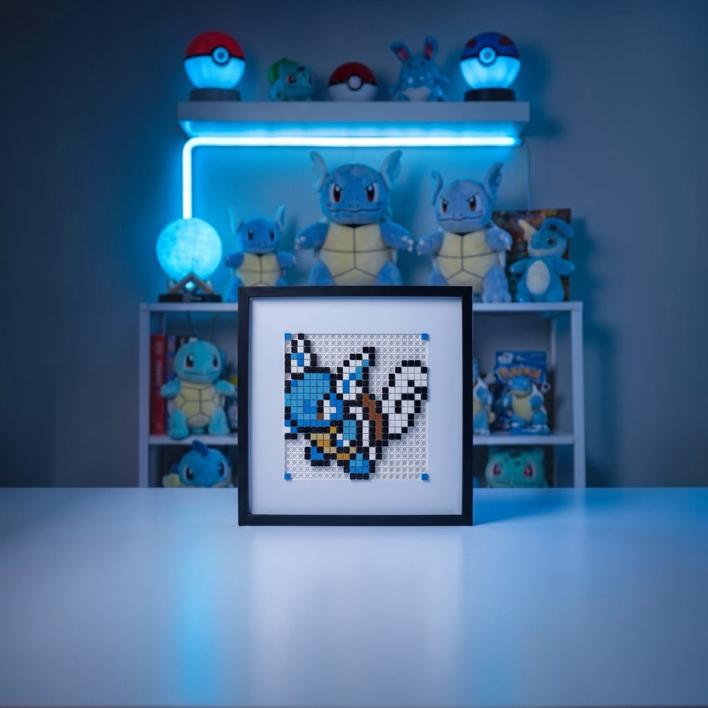 Wartortle pixel art kit product shot