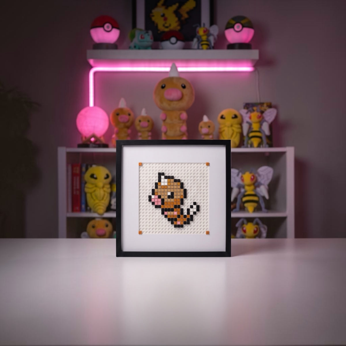 Weedle pixel art kit product shot