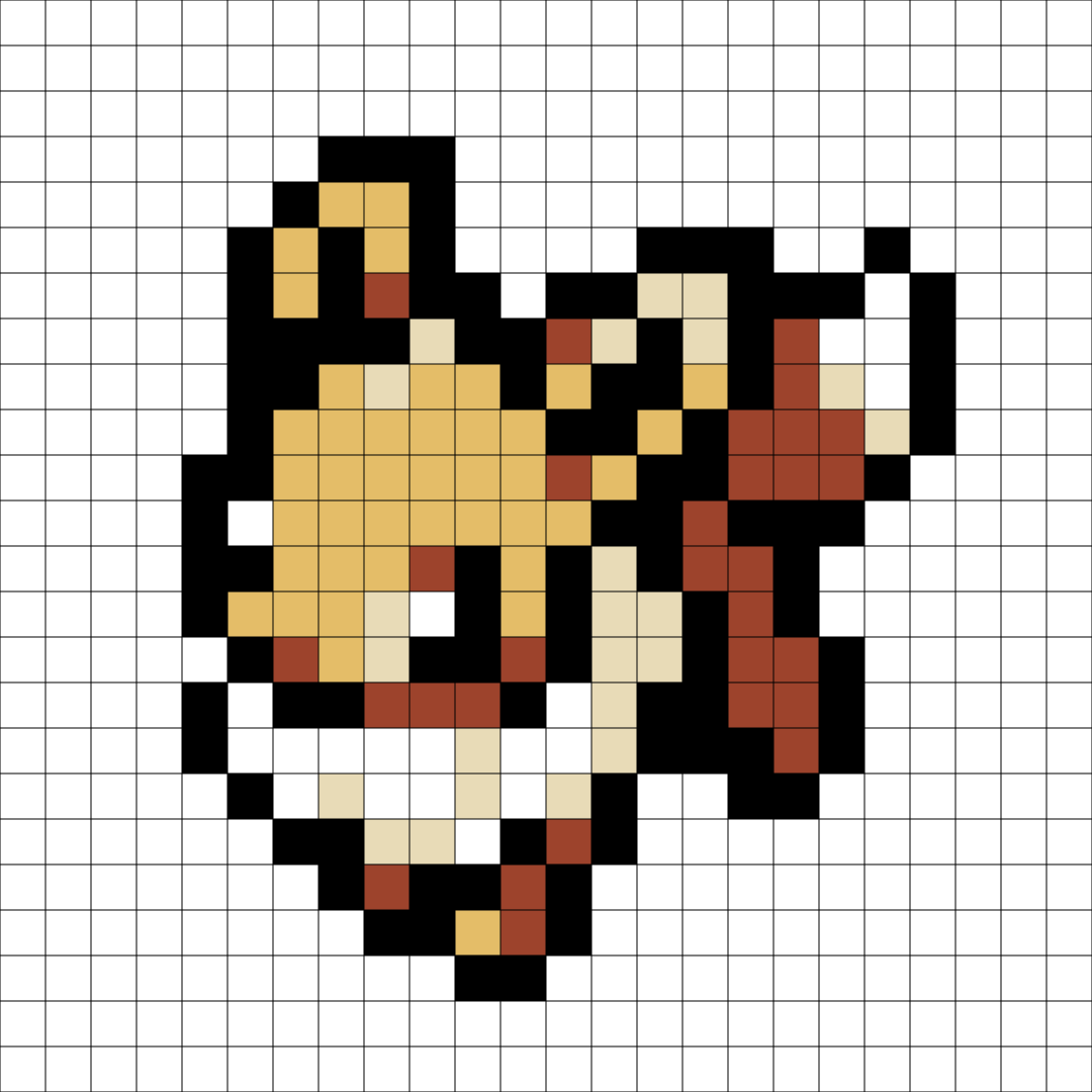 Eevee Pixel Art Kit — Kit No. 133 build map