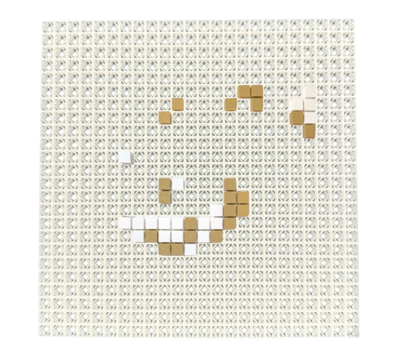 A Pixel24 build about a quarter filled in with coloured pixels