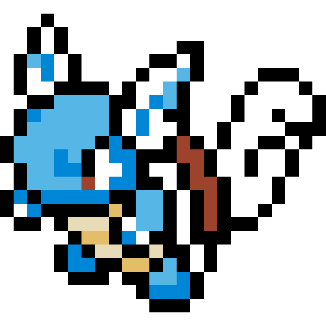 Wartortle Pixel Art Kit